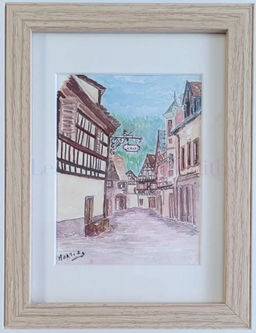 139 rue des Potiers maisons à colombage dans la ville médiévale de Kaysersberg